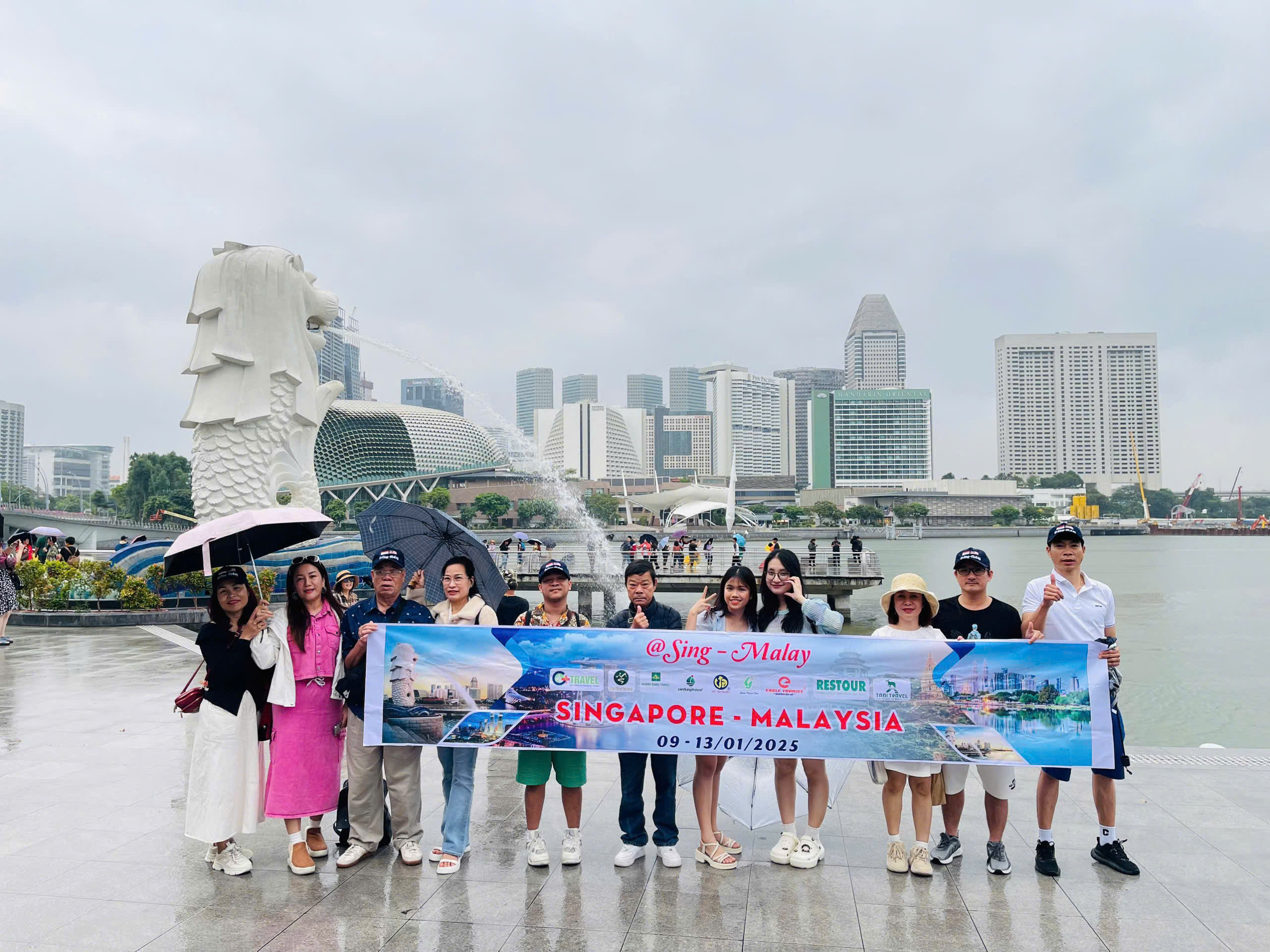 Đoàn liên minh du lịch Singapore - Malaysia tháng 1- 2025